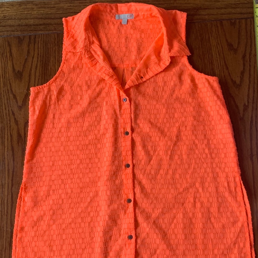 NWOT. High & Low Gorgeous Blouse. Summer Colors.